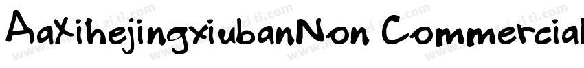 AaXihejingxiubanNon CommercialUse字体转换